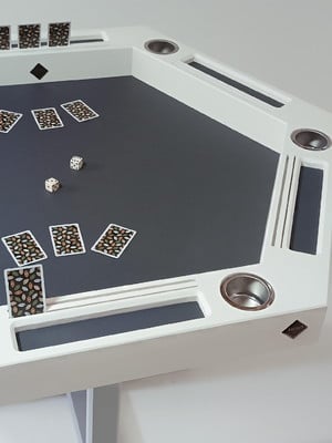 Mesa board game c/ tampos removíveis/ board game table hexa