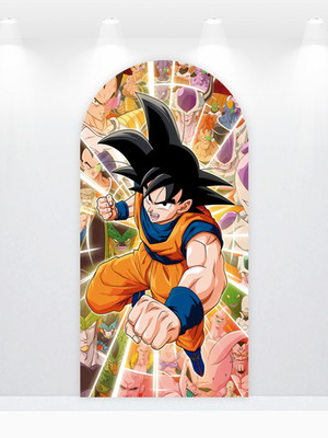 Painel romano ou retangular - vestfácil - dragon ball