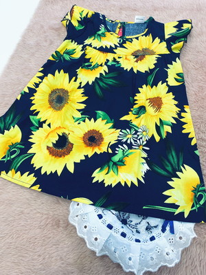 Vestido-girassol= 18/24 meses