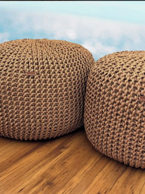 Puff maxi tricot 50x40cm - corda náutica premium