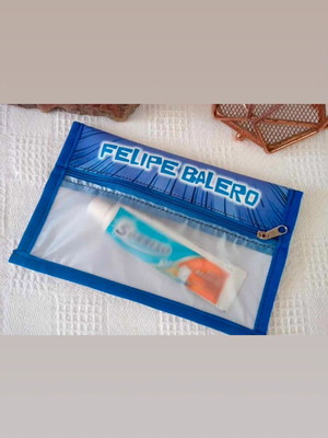 Kit estojo triplo, saquinhos e higiene bucal maria
