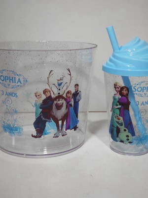 Kit pipoca com twister 300ml frozen
