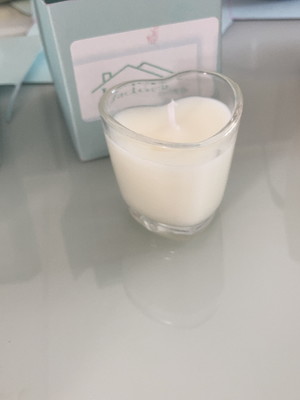Vela aromática vegetal coração