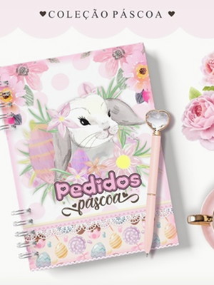 Caderno de pedidos para páscoa