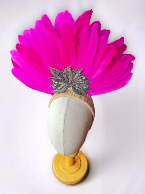 Tiara de carnaval de penas