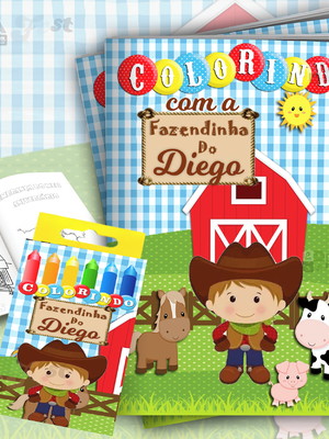 Kit colorir fazendinha