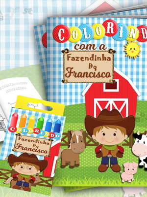 Kit colorir fazendinha