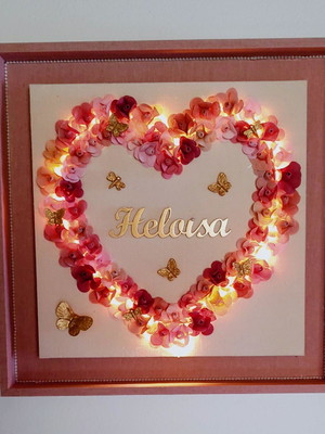Quadro porta maternidade floral