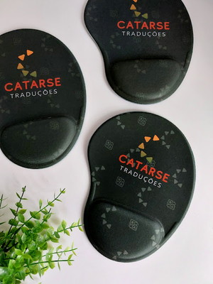 Mouse pad ergonômico com apoio | personalizado