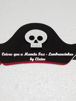 1 chapéu / viseira em eva - lembrancinha piratas