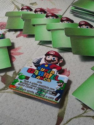 Convite super mario bross
