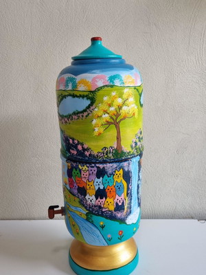 Filtro de barro personalizado- cordel 2velas- 8litros