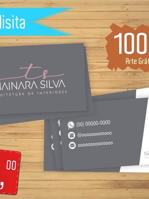 Cartão de visita - verniz localizado e laminação fosca