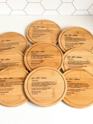10 tábuas queijo personalizada convite padrinhos casamento