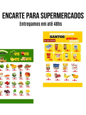 Encarte para supermercado personalizado