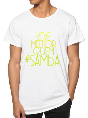 Camiseta carnaval vive melhor quem samba 100% algodão cnv14
