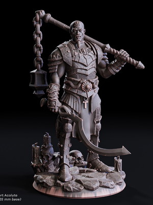 Miniatura de rpg - savin, desert acolyte