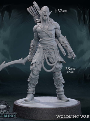 Miniatura de rpg - woldling warrior 03