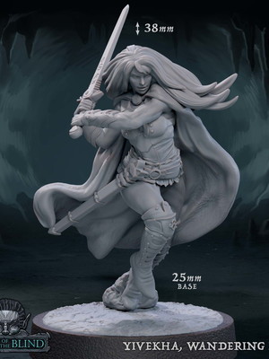 Miniatura de rpg - yivekha, wandering blade