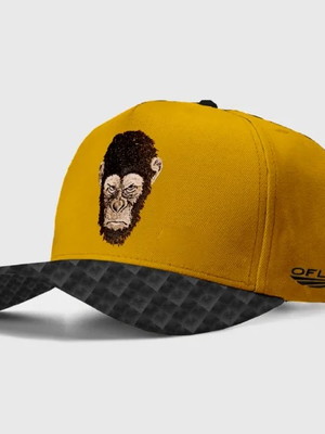 Boné ofl kong amarelo frente