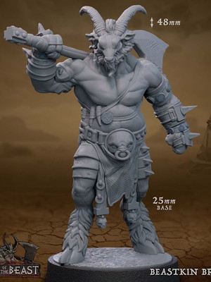 Miniatura de rpg - beastkin brute 1