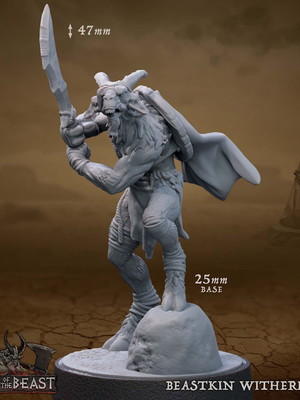 Miniatura de rpg - beastkin witherling 3