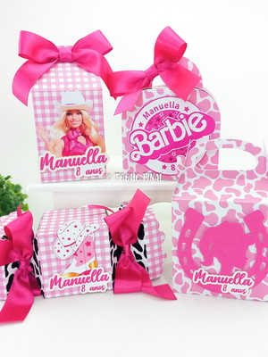 Kit personalizado clássico barbie boiadeira com 36 itens