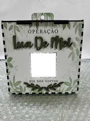 Caixa lua de mel dos noivos qrcode pix