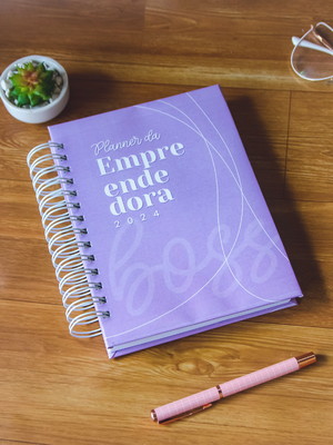 Planner empreendedora com planejador de conteúdo infinito