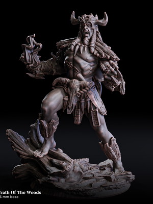 Miniatura de rpg - ruven, wrath of the woods