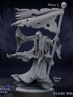 Miniatura de rpg - flame wraith 02