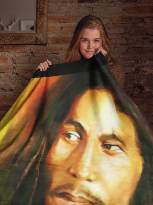 Lençol solteiro 2pçs bob marley rei do reggae filme one love