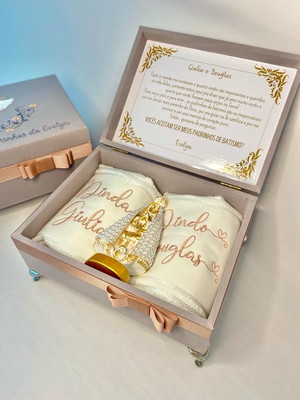Kit convite para padrinhos de batismo