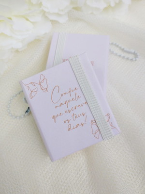 Chaveiro post-it | personalizado com frase e logotipo