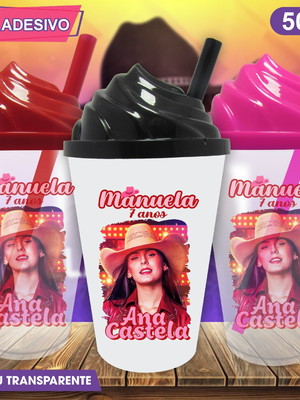 Copo chantilly personalizado boiadeira ana castela m2-500 ml