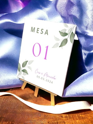 Mini cavalete porta menu