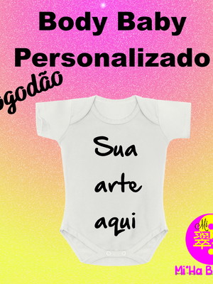 Body baby personalizado - algodão