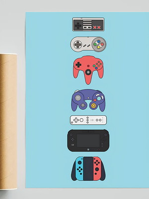 Poster video game retro - a3 - geek - 0079