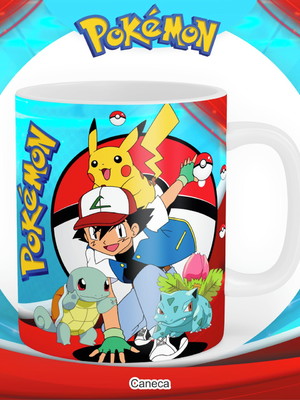 Caneca desenho pokémon