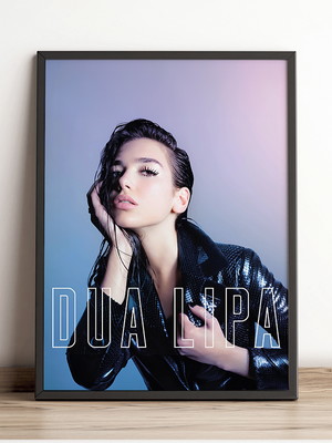 Quadro dua lipa c/ moldura - mus - 0124