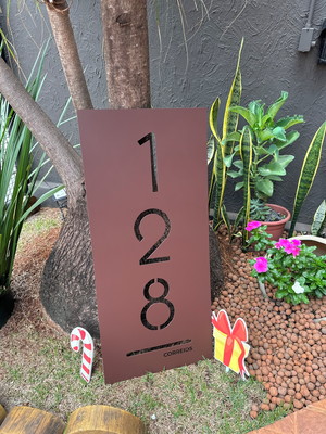Placa residencial - número casa 90x40