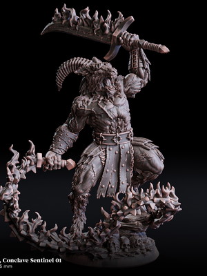 Miniatura de rpg - vorthrax conclave sentinel 01