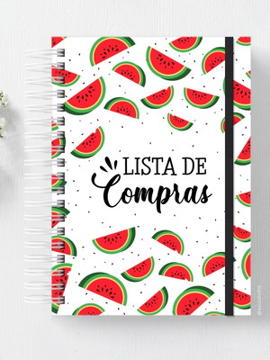 Caderno lista de compras melancia