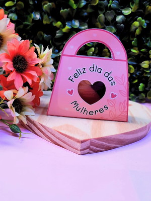 Card bolsinha com nucita- dia da mulher