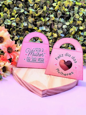 Card bolsinha com nucita- dia da mulher
