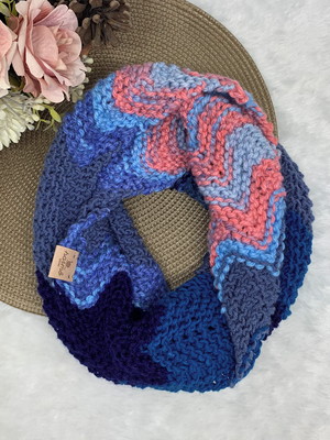 Gola tricô chevron