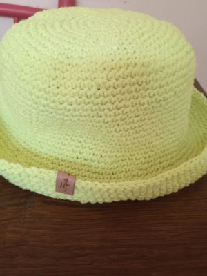 Chapéu em crochê bucket hat