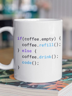 Caneca programação programador coffee cerâmica importada