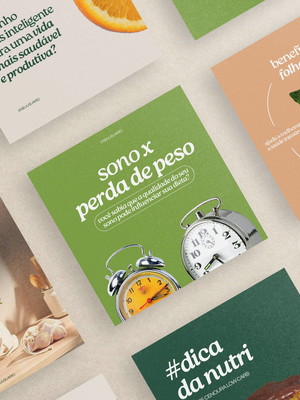 Pack editável canva nutricionista - 40 artes