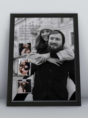 Quadro personalizado fotos montagem b-a4